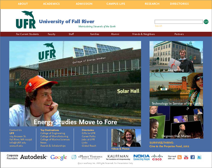 University of Fall River Website